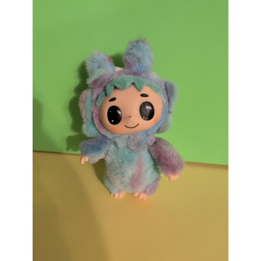 Mimomo Dream Sprouts 7" Plush Bag Hang Teal Purple Monster Creature
